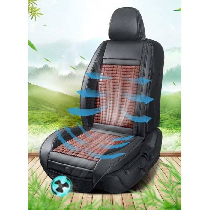 Cooling cape for a car seat with a bamboo covering - Фото 4