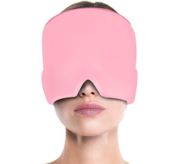 Охолоджуюче-зігріваючий комрес для голови з гелем 360° Рожевий Охолоджуюче-зігріваючий комрес для голови з гелем 360° Рожевий