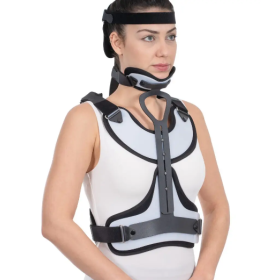 Ортез для фіксації шийного та грудного відділів хребта Minerva посилений W112 Ортез для фіксації шийного та грудного відділів хребта Minerva посилений W112