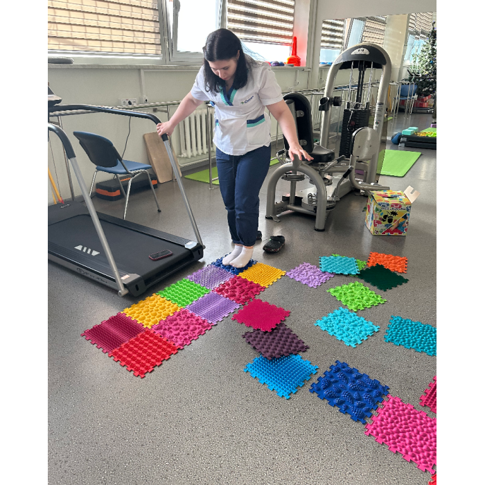 Massage mat for rehabilitation “Ortek Mix” 10 elements Hard - Фото 13