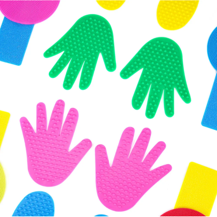 Набір для сенсорного розвитку дитини Ручки-ніжки 16 ел. Сенсорні текстурні килимки для нейрогімнастики - Фото 6