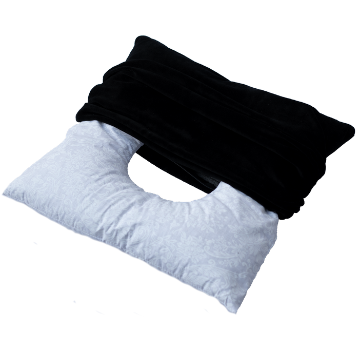 Orthopedic rectal pillow with buckwheat in a zippered case 40x40cm Olvi - Фото 1