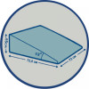 Orthopedic pillow Wedge for reflux Wide 73x73x15cm Olvi J2540SW - Фото 7