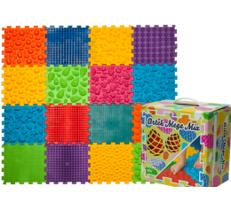 ORTEK Massage Mat «Mix Puzzles» 6 pieces