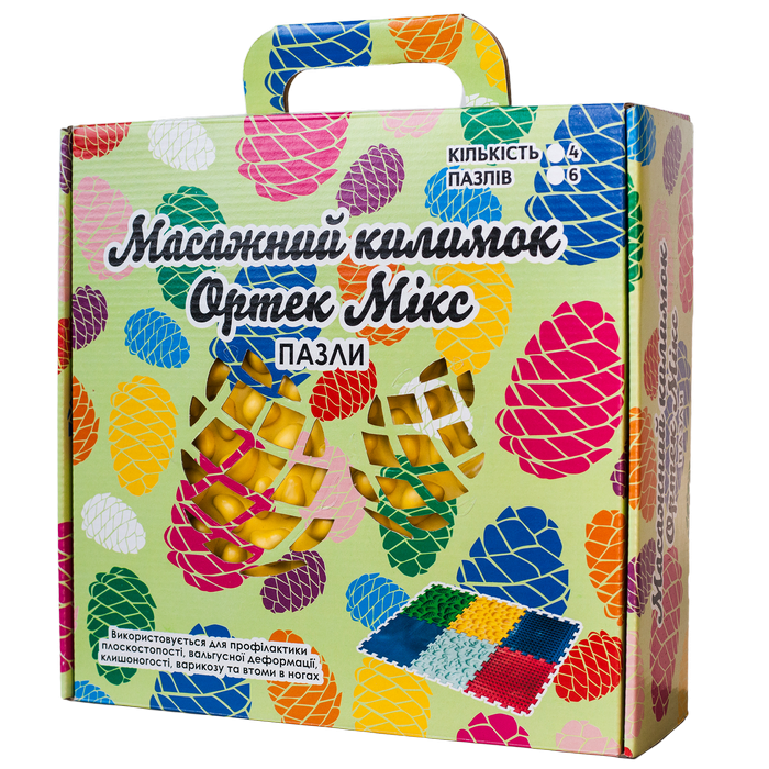 Килимок масажний "Пазли Мікс" 8 елементів - Фото 3