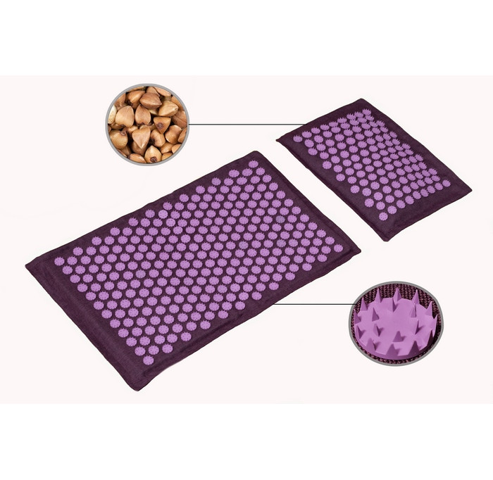 Acupuncture mat "Ortek". Set mat + pillow: Kuznetsov applicator - Фото 1