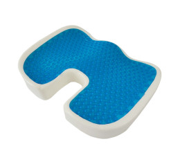 Гелева подушка для сидіння з ефектом пам'яті м'яка 45х35х7см на блискавці