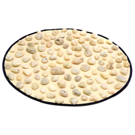 Килимок масажний з натуральною галькою "Ортек" d 44см Килимок масажний з натуральною галькою "Ортек" d 44см