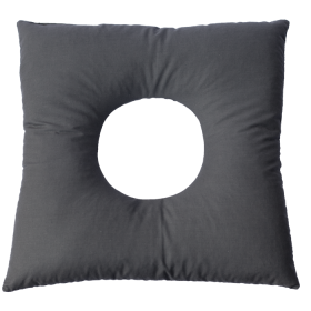 Ортопедична подушка ректальна з гречкою з отвором 40х40см сіра Olvi Ортопедична подушка ректальна з гречкою з отвором 40х40см сіра Olvi