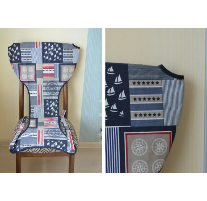 Mobile fabric travel chair for feeding FeedSeat "Marine" - Фото 1