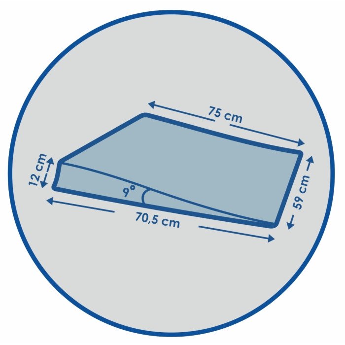 Pillow Wedge Double with reflux with height adjustment grey - Фото 10