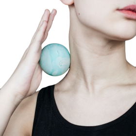 Масажний м'яч для МФР Важкий Фасціальний м'яч для фітнесу та йоги 6,5см