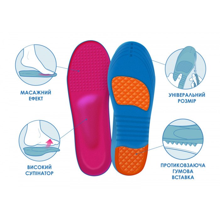 4Rest Orto insoles for hollow feet with memory effect “Relax” 09-205 p. 36-40 - Фото 2