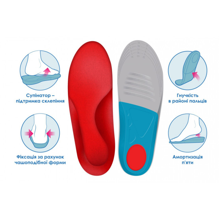 Anatomical insoles 4Rest Orto "Ultra Sport" 09-200 p. 36-40 - Фото 2