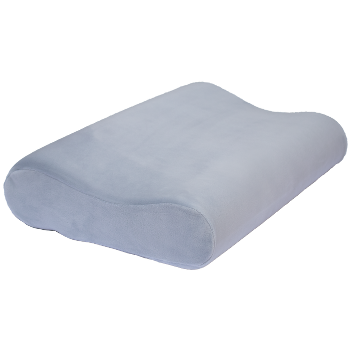 Orthopedic pillow for adults with memory effect with rollers soft 58x40cm XL Khmarinka Olvi J2526 Gray - Фото 2