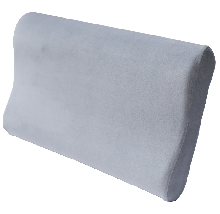 Orthopedic pillow for adults with memory effect with rollers soft 58x40cm XL Khmarinka Olvi J2526 Gray - Фото 1