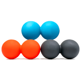 Подвійний масажний м'яч 12х6см Важкий фасціальний м'яч