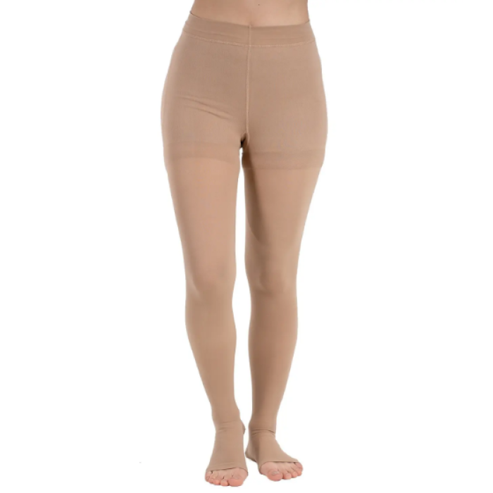 Compression tights with open toe compression class 1 W1305 - Фото 2