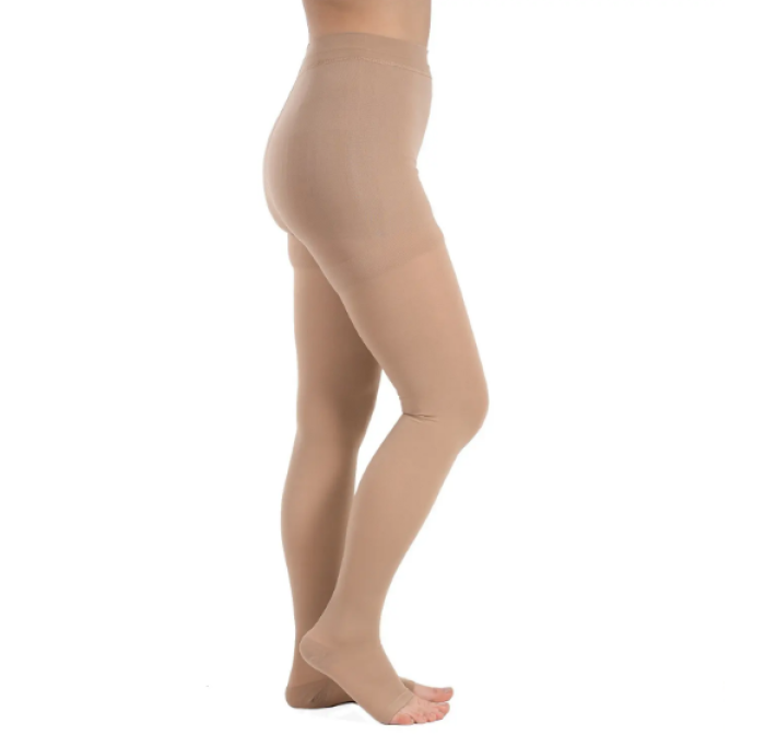 Compression tights with open toe compression class 1 W1305 - Фото 1