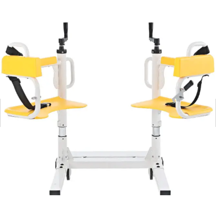 Professional Wheelchair with Height Adjustment Toilet Chair on Wheels Folding - Фото 6