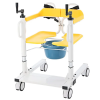 Professional Wheelchair with Height Adjustment Toilet Chair on Wheels Folding - Фото 5