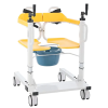 Professional Wheelchair with Height Adjustment Toilet Chair on Wheels Folding - Фото 3