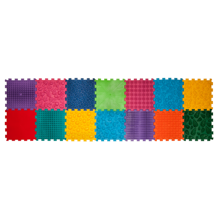 ORTEK Massage Mat «Mix Puzzles» 6 pieces - Фото 2