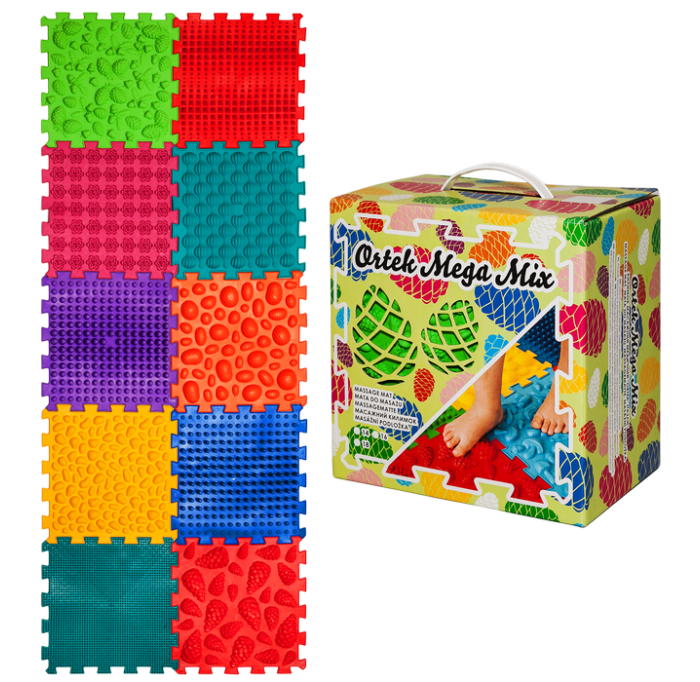 ORTEK Massage Mat «Mix Puzzles» 6 pieces - Фото 1