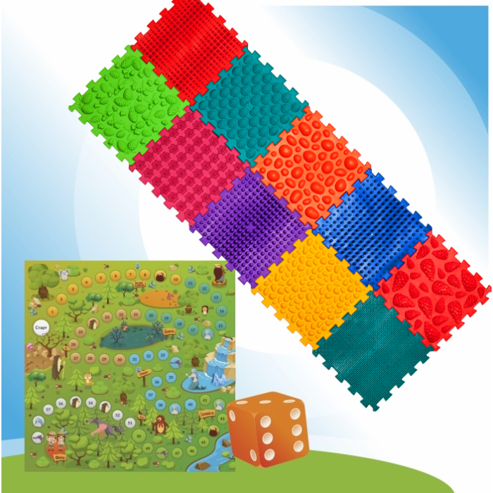 Massage mat with 10 elements + the “Forest Adventures” game - Фото 2