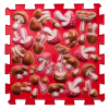 Massage mat Ortek Puzzles Mushrooms Colored Red 1 item  - Фото 2