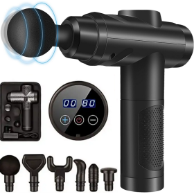 Масажний пістолет - вібраційний масажер 20в1 + чохол Масажний пістолет - вібраційний масажер 20в1 + чохол