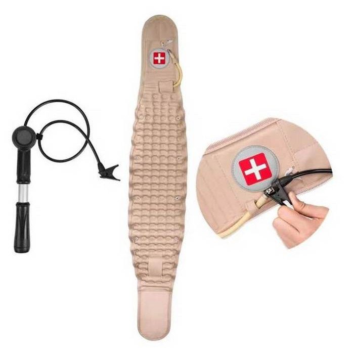 Decompression inflatable belt Bandage for the lower back with pump Pneumatic corset - Фото 3