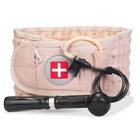 Декомпресійний надувний пояс Бандаж для попереку з насосом Пневмокорсет Декомпресійний надувний пояс Бандаж для попереку з насосом Пневмокорсет