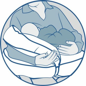 The pillow for feeding 41x31cm C Hollofiber is double -boutter OLVI J2301