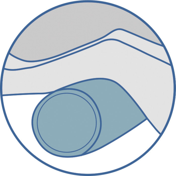 Orthopedic pillow roller for neck and legs OLVI J2522 - Фото 5
