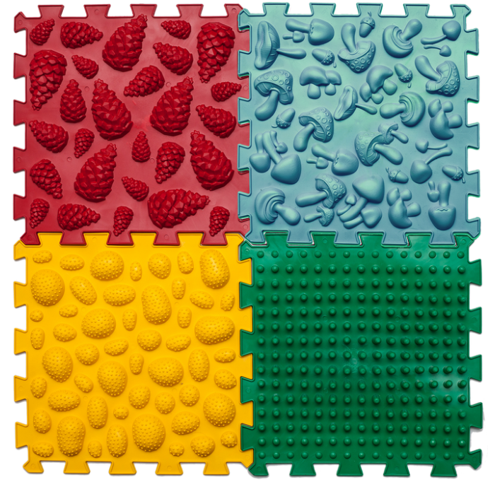ORTEK Massage Mat «Mix Puzzles» 4 pieces - Фото 1