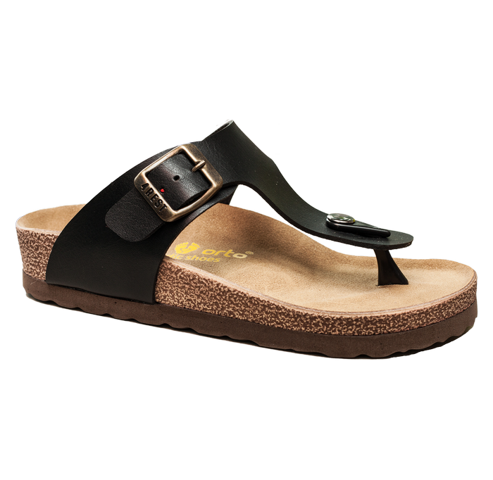 Orthopedic sandals 20-019 size 36-40 Black - Фото 1