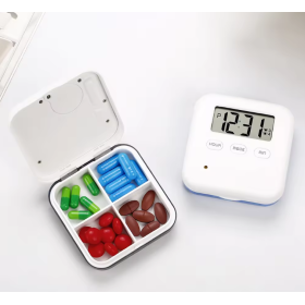 Таблетниця з таймером нагадування 4 секції Таблетниця з таймером нагадування 4 секції