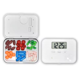 Таблетниця з таймером нагадування 6 секцій Таблетниця з таймером нагадування 6 секцій