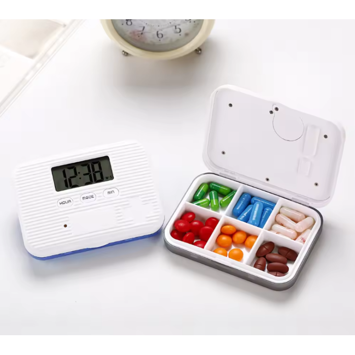 Pill box with a 6-section reminder timer - Фото 4