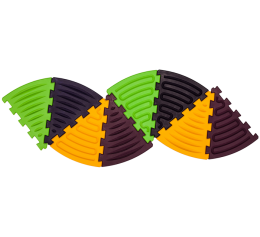 Масажний килимок Ортек Пазли Трикутники 8 елементів Масажний килимок Ортек Пазли Трикутники 8 елементів