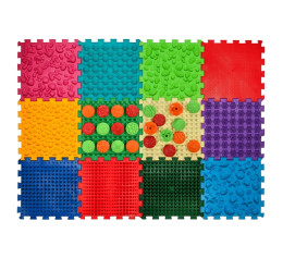 Massage mat "Ortek Mix Puzzles" 12 elements + "Patterns"