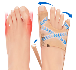 Вальгусный бандаж с растягиванием пальцев Вальгусный бандаж с растягиванием пальцев