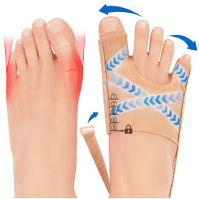 Вальгусний бандаж із розтягуванням пальців Вальгусний бандаж із розтягуванням пальців