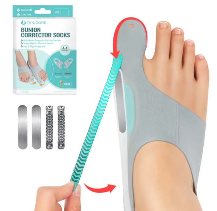 Valgus bandage with a metal plate and tension adjustment  - Фото 1