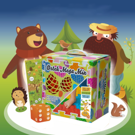 Килимок масажний "Мега Мікс" з настільною грою "Лісові пригоди" 16 елементів