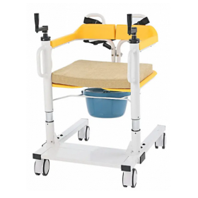 Професійне крісло-каталка з регулюванням висоти Стілець туалет на колесиках складний Професійне крісло-каталка з регулюванням висоти Стілець туалет на колесиках складний