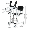 A chair with a toilet on wheels with a hydraulic lift - Фото 7