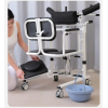 A chair with a toilet on wheels with a hydraulic lift - Фото 8
