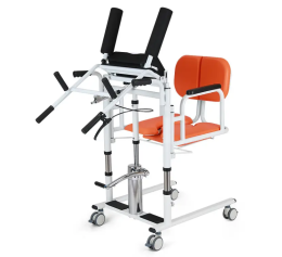 Крісло з туалетом на коліщатах з гідравлічним підйомником Крісло з туалетом на коліщатах з гідравлічним підйомником